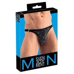 Svenjoyment String avec strass brillants ARTEMIS Noir